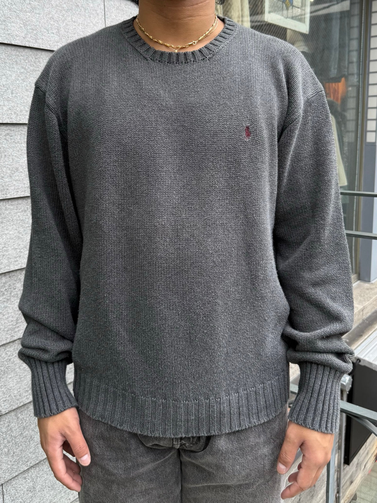 00's「Polo by Ralph Lauren」ワンポイントニット