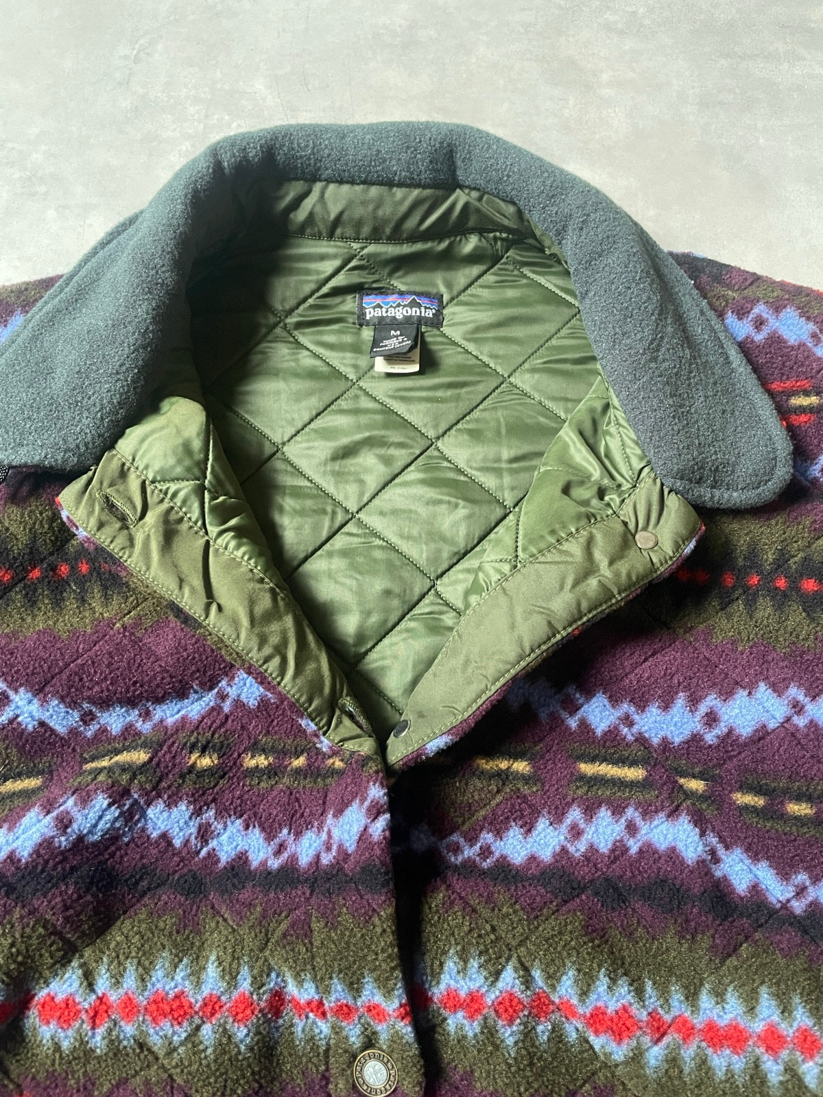 90s PATAGONIA 「Synchilla shirring Coat」フリースコート　USA製