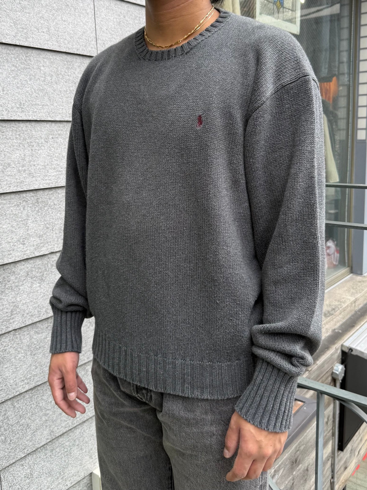 00's「Polo by Ralph Lauren」ワンポイントニット