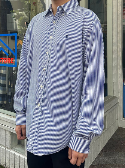 90's RALPH LAUREN「Custom Fit」ストライプシャツ