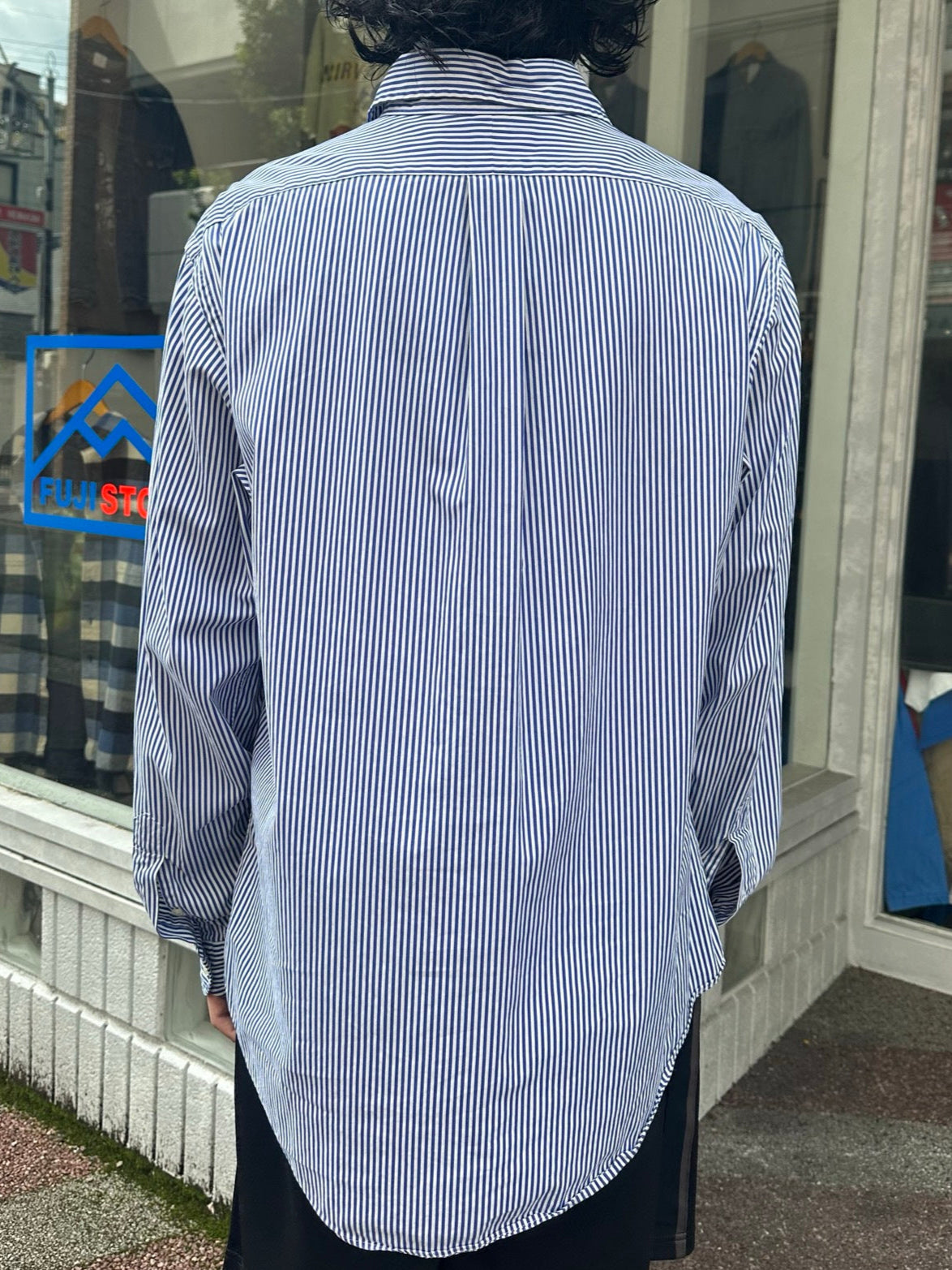 90's RALPH LAUREN「Custom Fit」ストライプシャツ