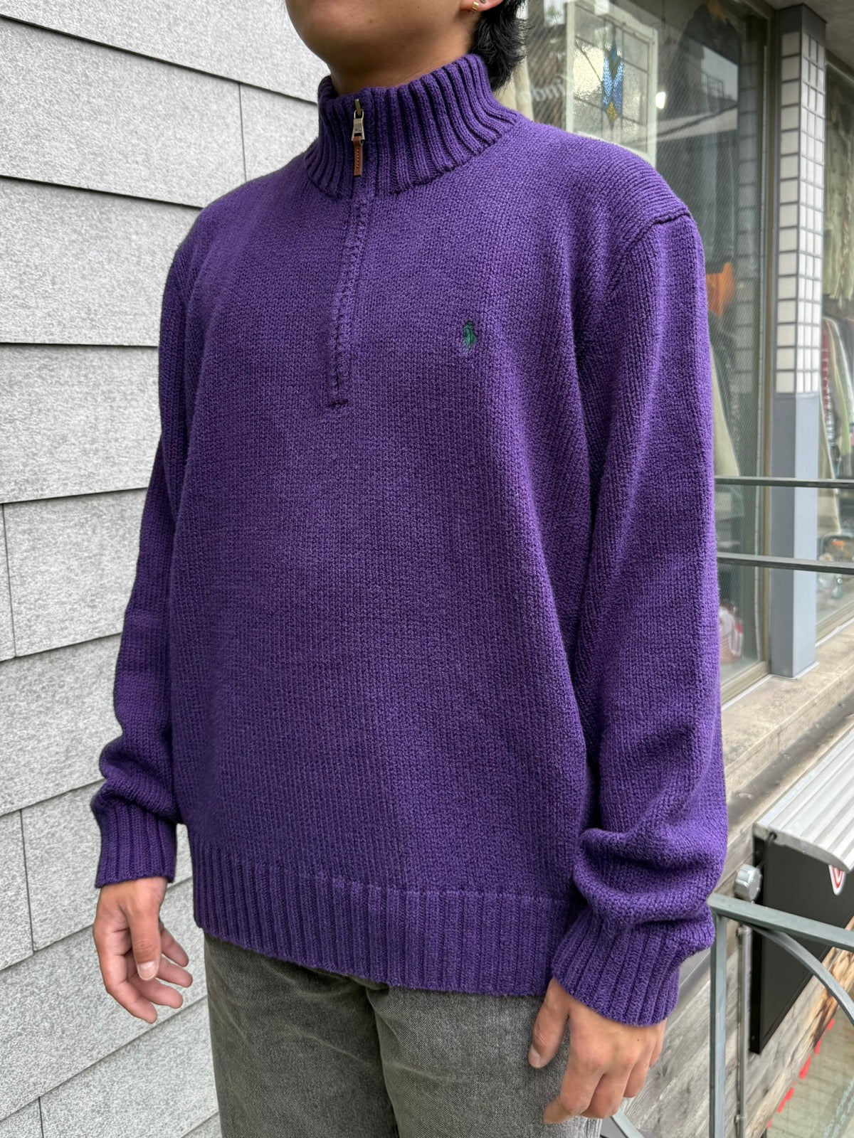 00's「Polo by Ralph Lauren」ハーフジップニット