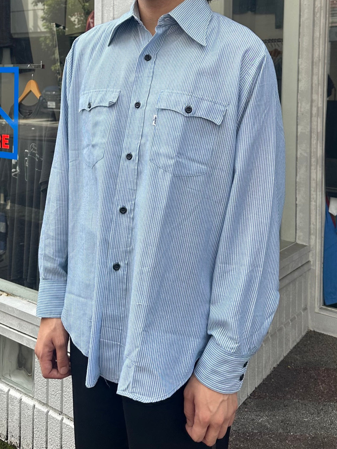 80's LEVI'S USA製 ストライプシャツ