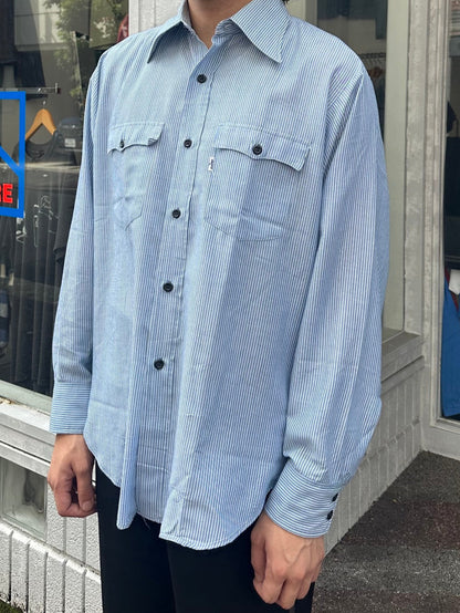 80's LEVI'S USA製 ストライプシャツ