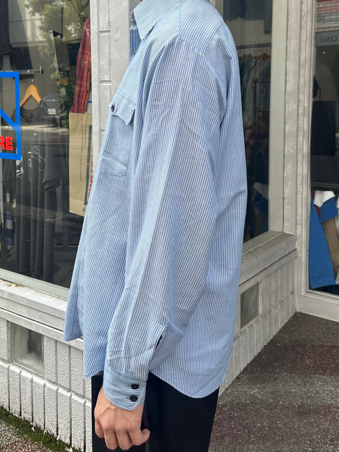 80's LEVI'S USA製 ストライプシャツ