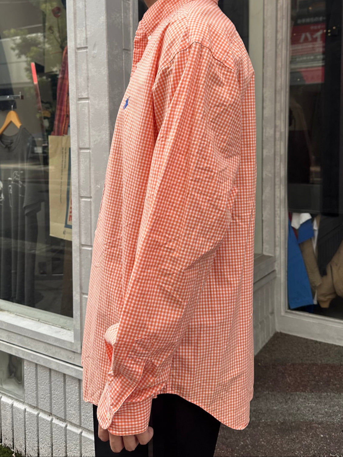 90's RALPH LAUREN「Custom Fit」 ギンガムチェックシャツ