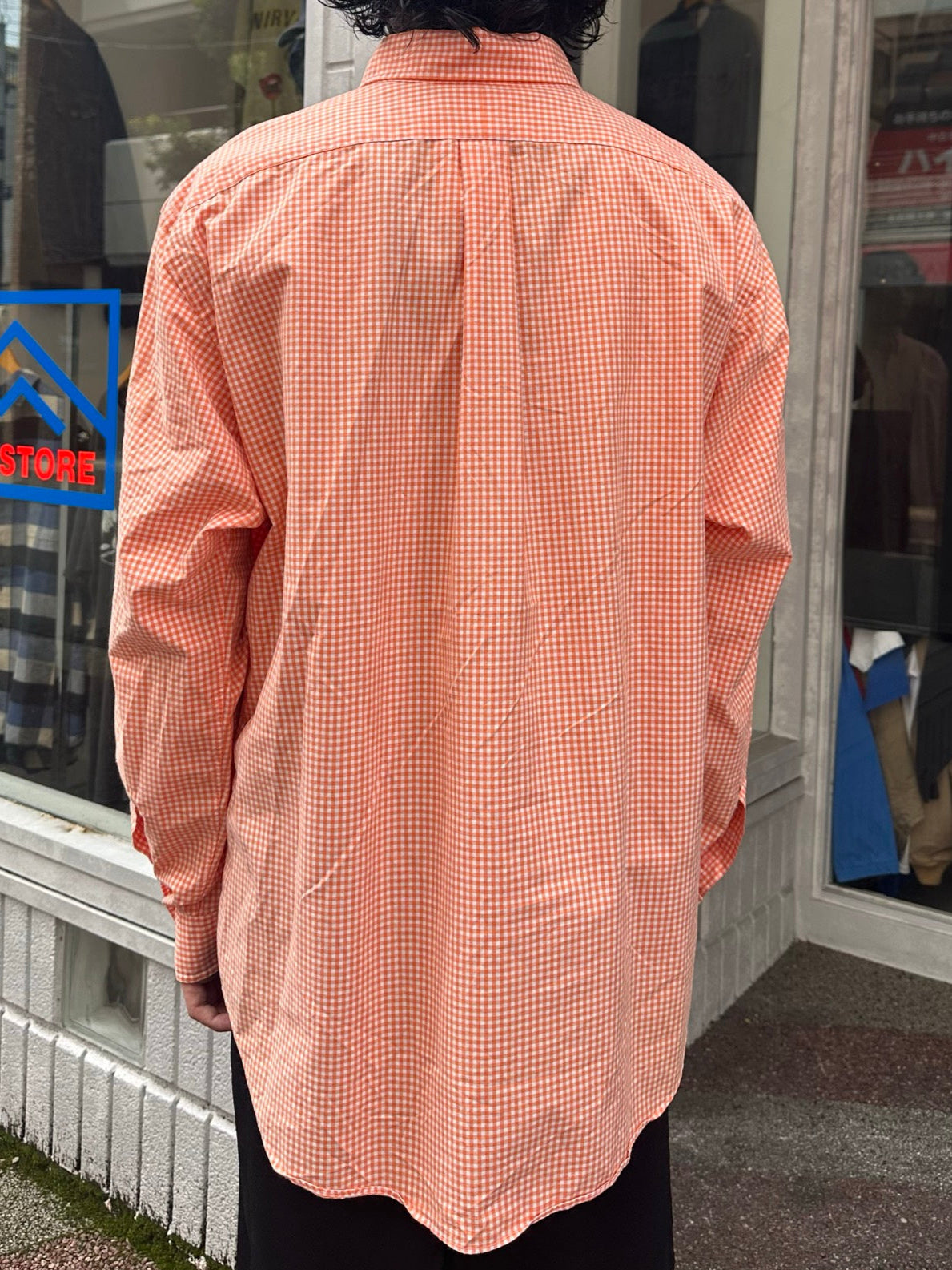 90's RALPH LAUREN「Custom Fit」 ギンガムチェックシャツ