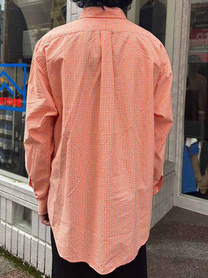 90's RALPH LAUREN「Custom Fit」 ギンガムチェックシャツ