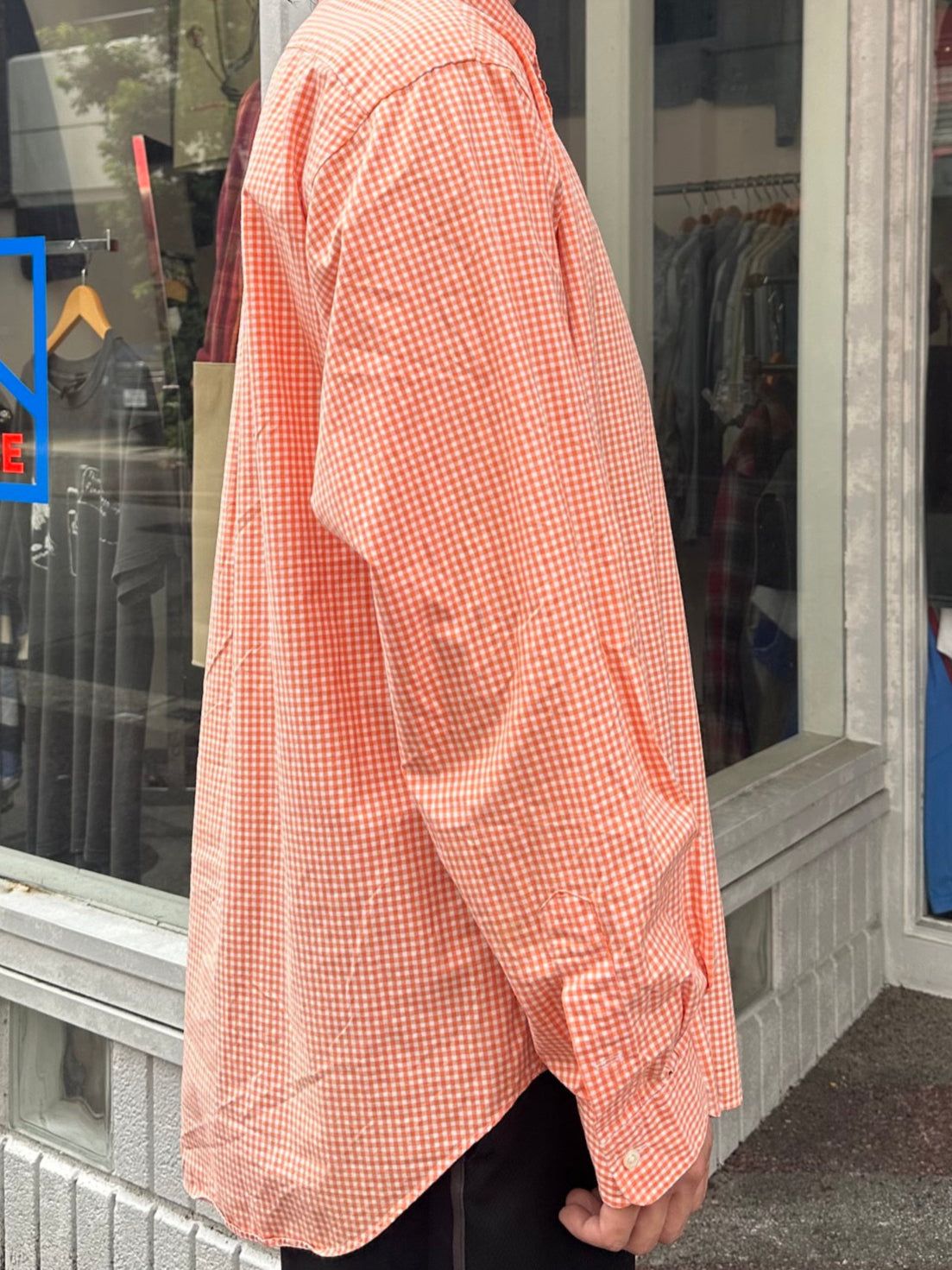 90's RALPH LAUREN「Custom Fit」 ギンガムチェックシャツ