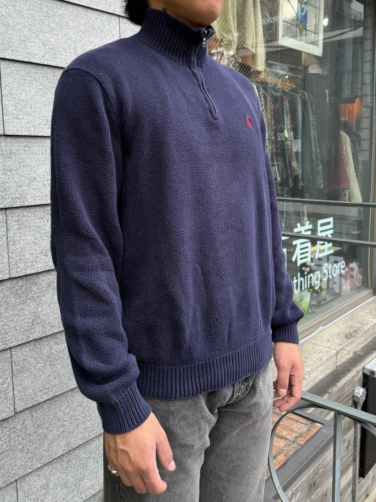 00's「Polo by Ralph Lauren」ハーフジップニット