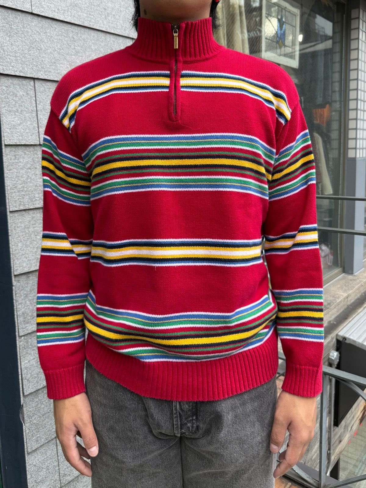 00's「Lauren Ralph Lauren」ハーフジップニット