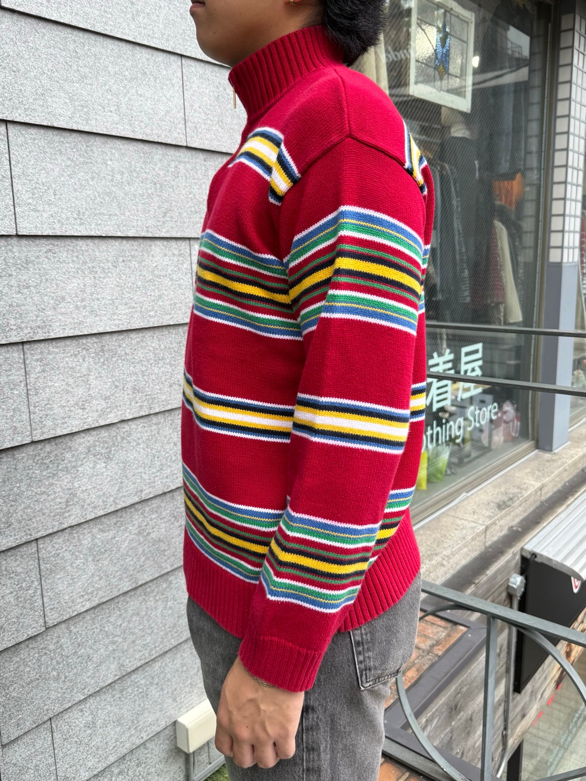 00's「Lauren Ralph Lauren」ハーフジップニット