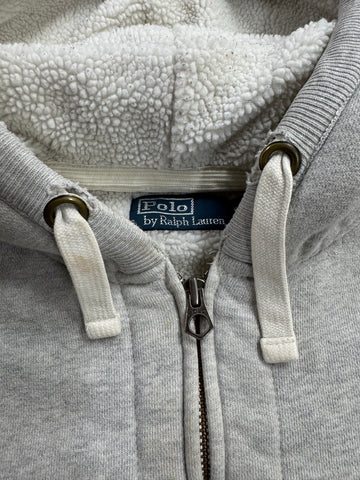 90's RALPH LAUREN「PONYLOGO」裏地ボア　フルジップパーカー