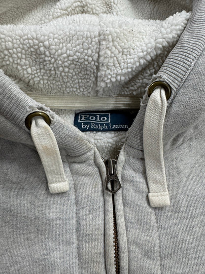 90's RALPH LAUREN「PONYLOGO」裏地ボア　フルジップパーカー