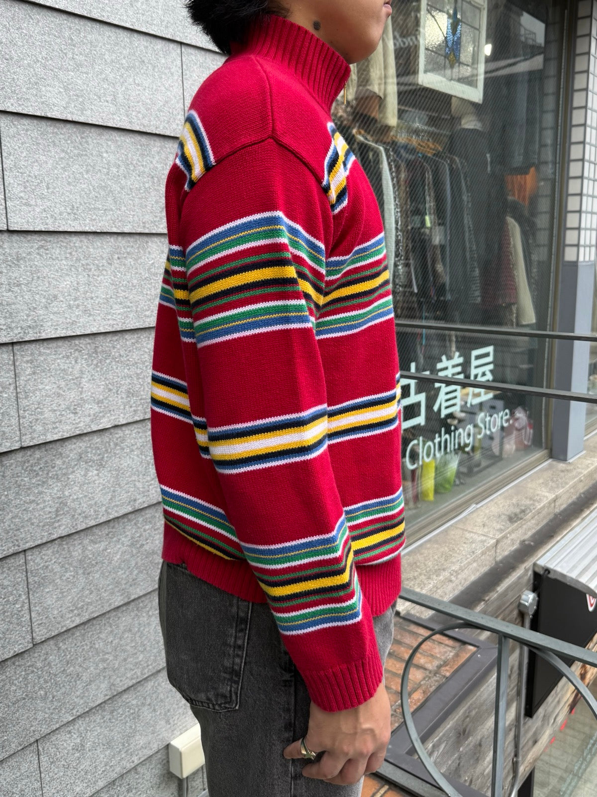 00's「Lauren Ralph Lauren」ハーフジップニット