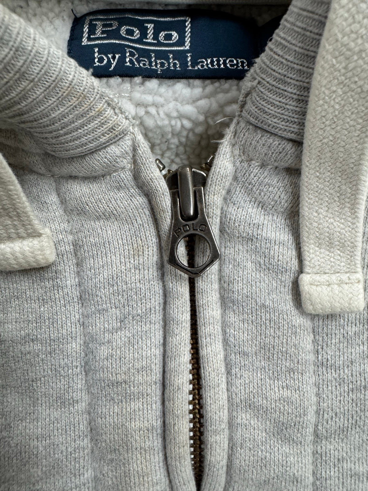 90's RALPH LAUREN「PONYLOGO」裏地ボア　フルジップパーカー