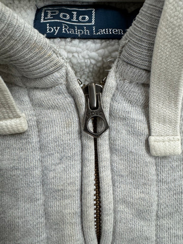90's RALPH LAUREN「PONYLOGO」裏地ボア　フルジップパーカー