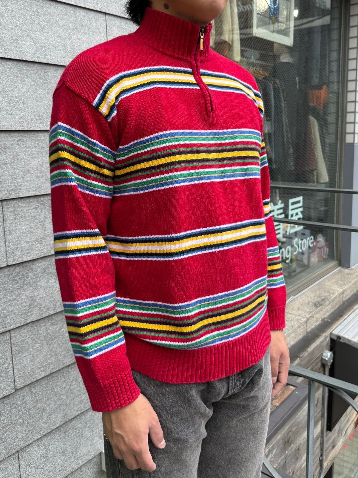 00's「Lauren Ralph Lauren」ハーフジップニット