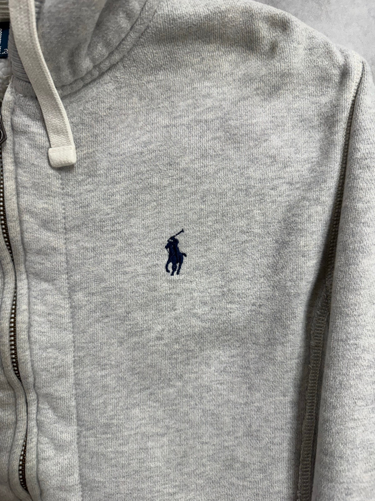 90's RALPH LAUREN「PONYLOGO」裏地ボア　フルジップパーカー