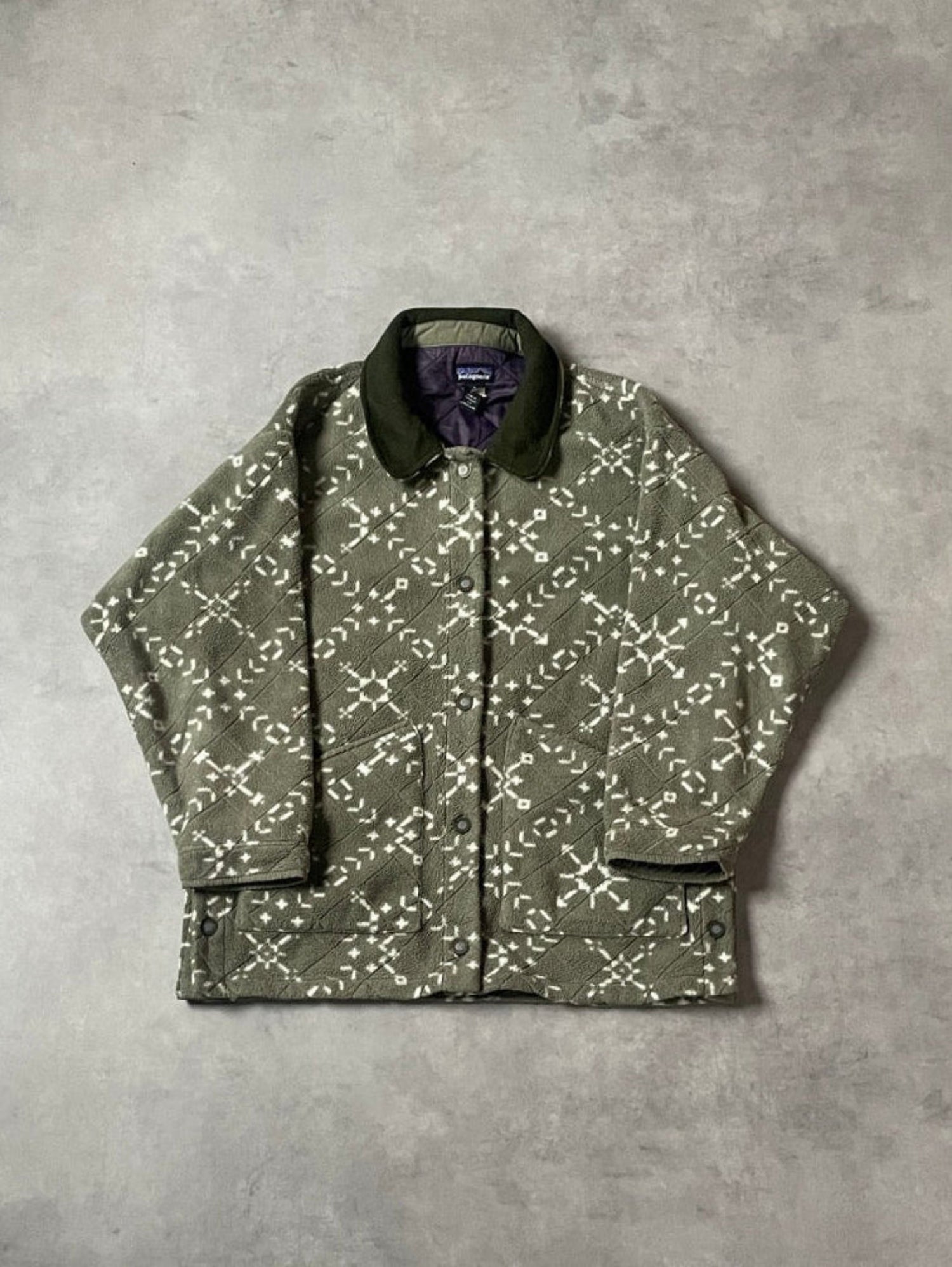 90s PATAGONIA 「Synchilla shirring Coat」フリースコート　USA製
