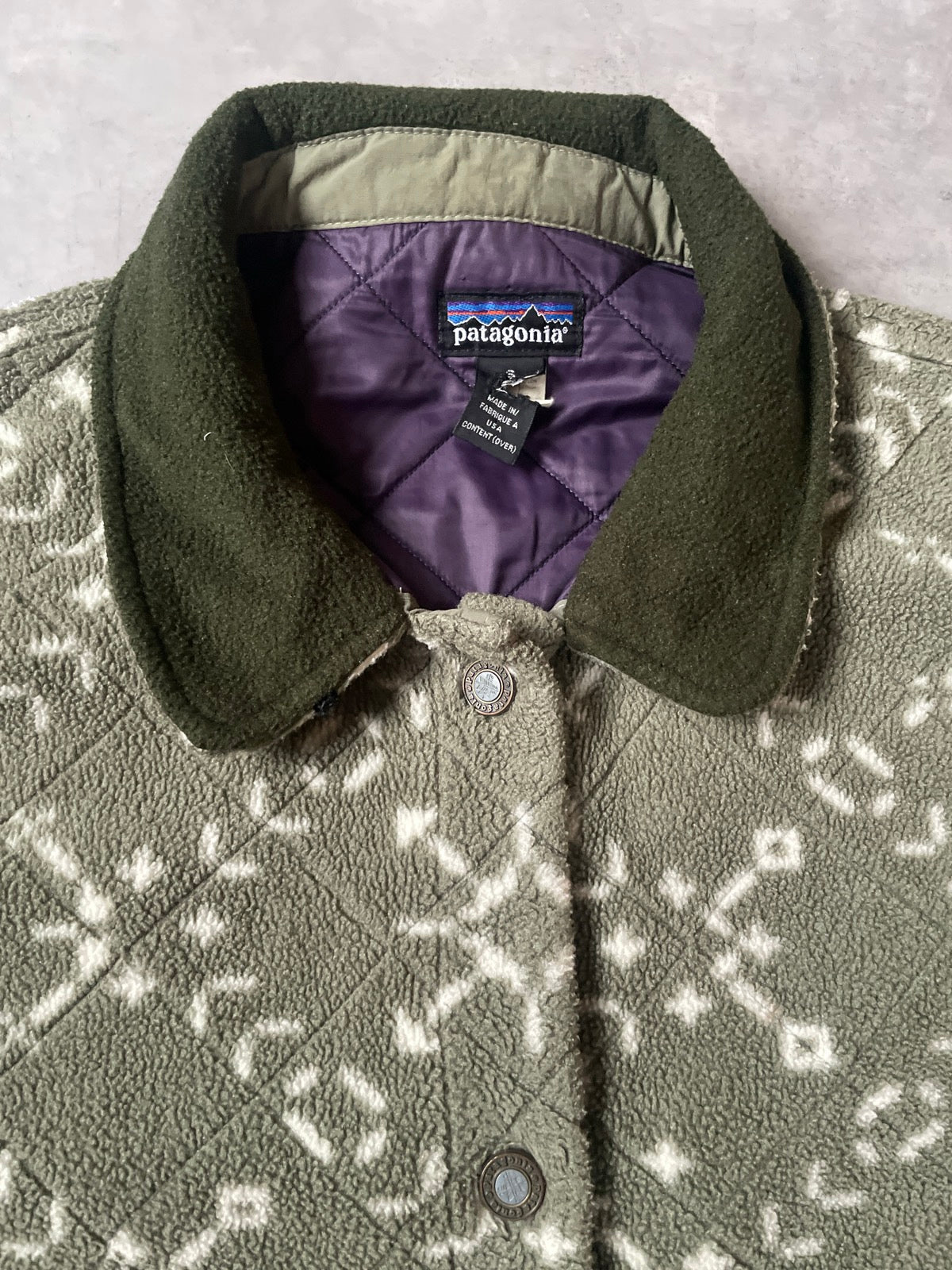 90s PATAGONIA 「Synchilla shirring Coat」フリースコート　USA製