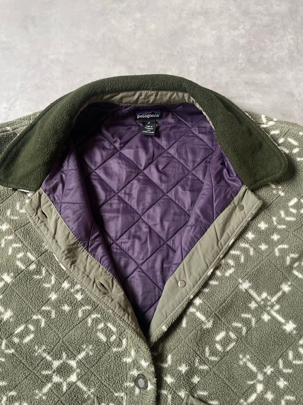 90s PATAGONIA 「Synchilla shirring Coat」フリースコート　USA製