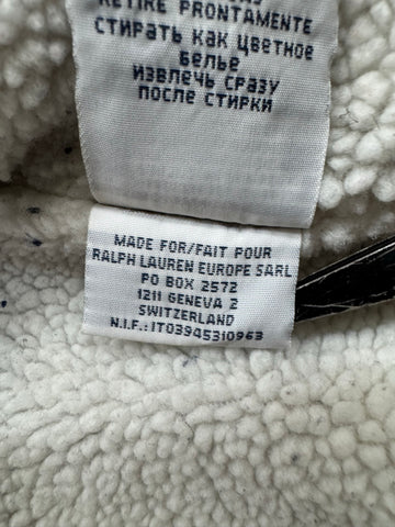 90's RALPH LAUREN「PONYLOGO」裏地ボア　フルジップパーカー