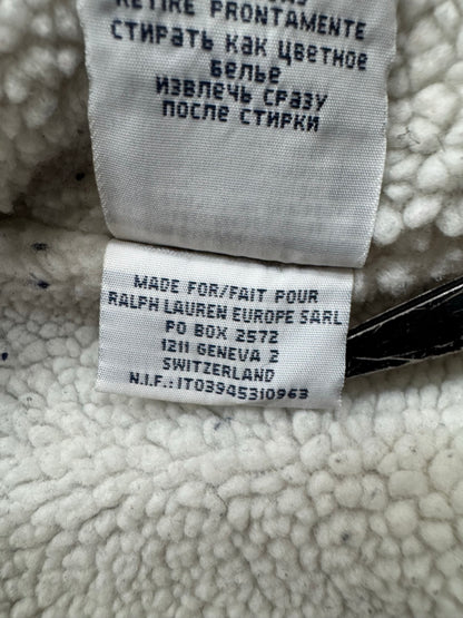 90's RALPH LAUREN「PONYLOGO」裏地ボア　フルジップパーカー