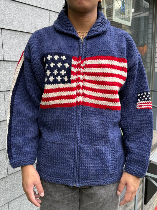 90's「星条旗」エクアドルニット
