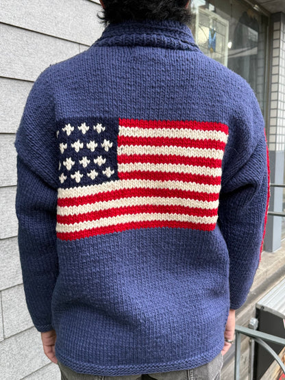 90's「星条旗」エクアドルニット
