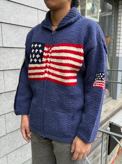 90's「星条旗」エクアドルニット