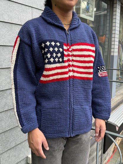 90's「星条旗」エクアドルニット