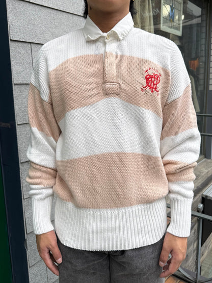 90's~00's「Polo by Ralph Lauren」ボーダーコットンニット