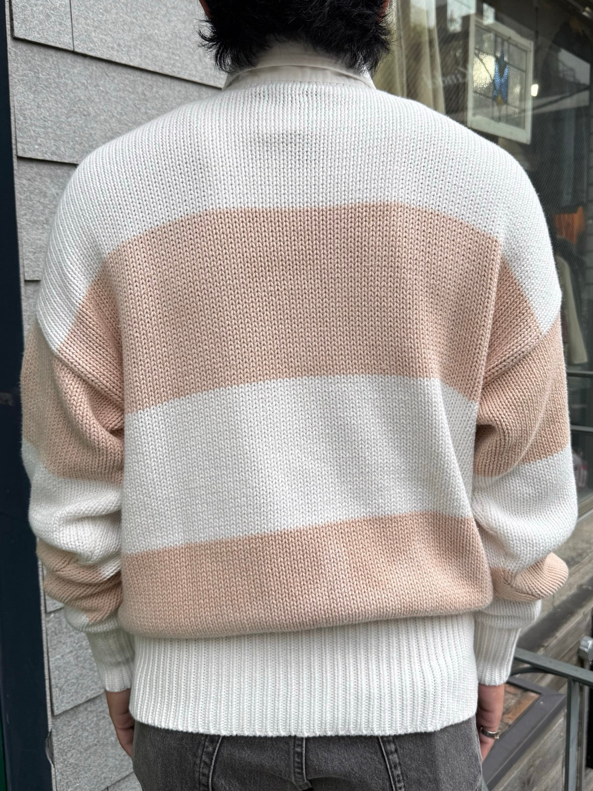 90's~00's「Polo by Ralph Lauren」ボーダーコットンニット