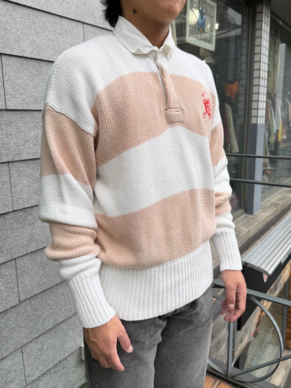 90's~00's「Polo by Ralph Lauren」ボーダーコットンニット