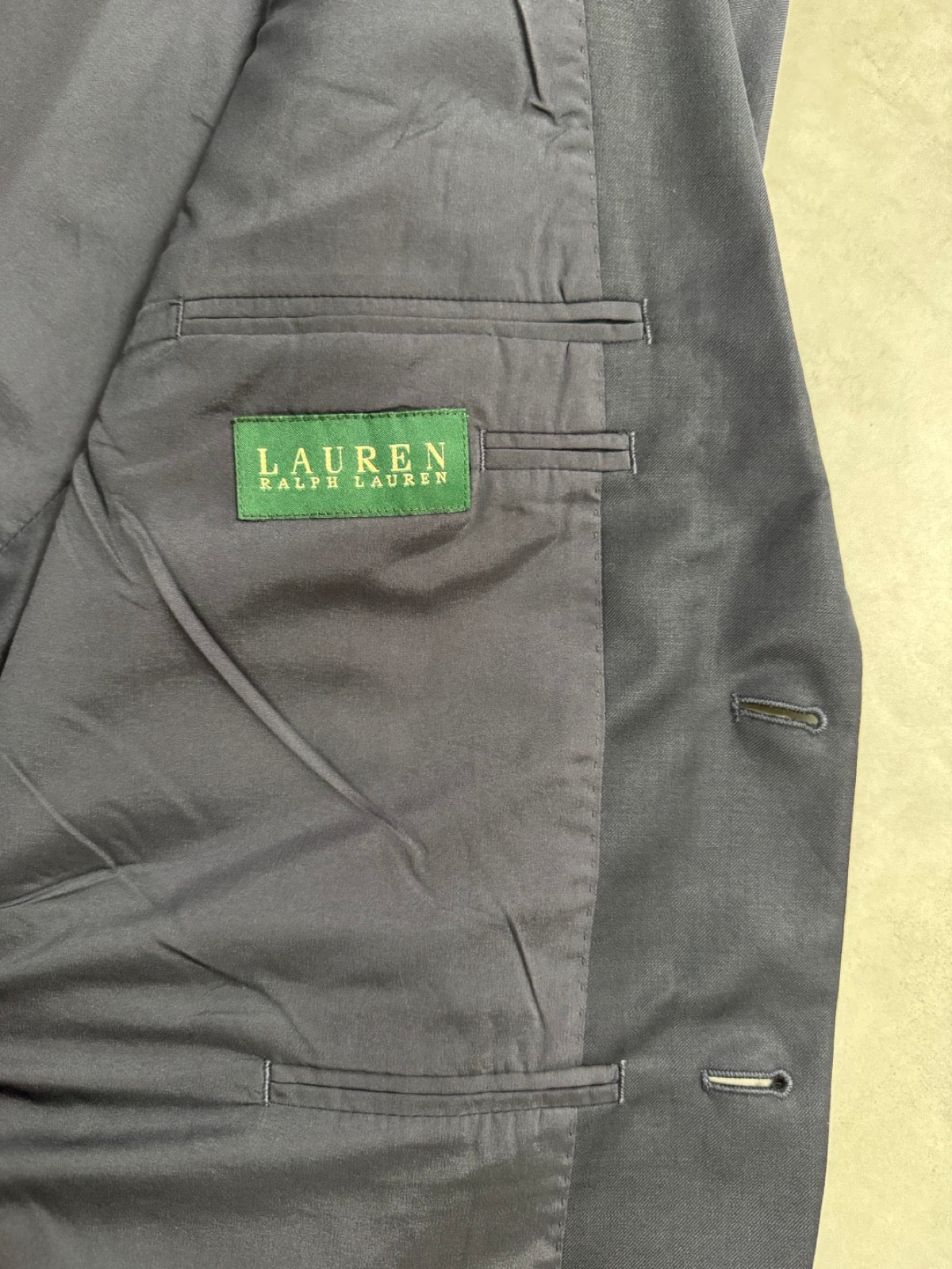 90's LAUREN RALPH LAUREN 「SCHOOL JACKET」テーラードジャケット　紺ブレ