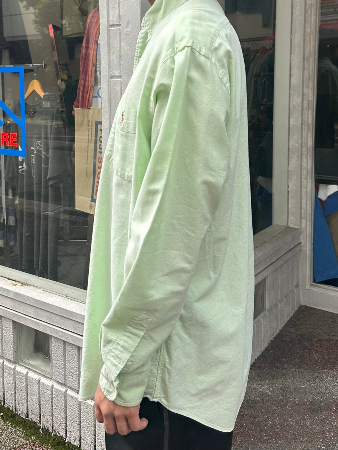 90's RALPH LAUREN「classic fit」ボタンダウンシャツ