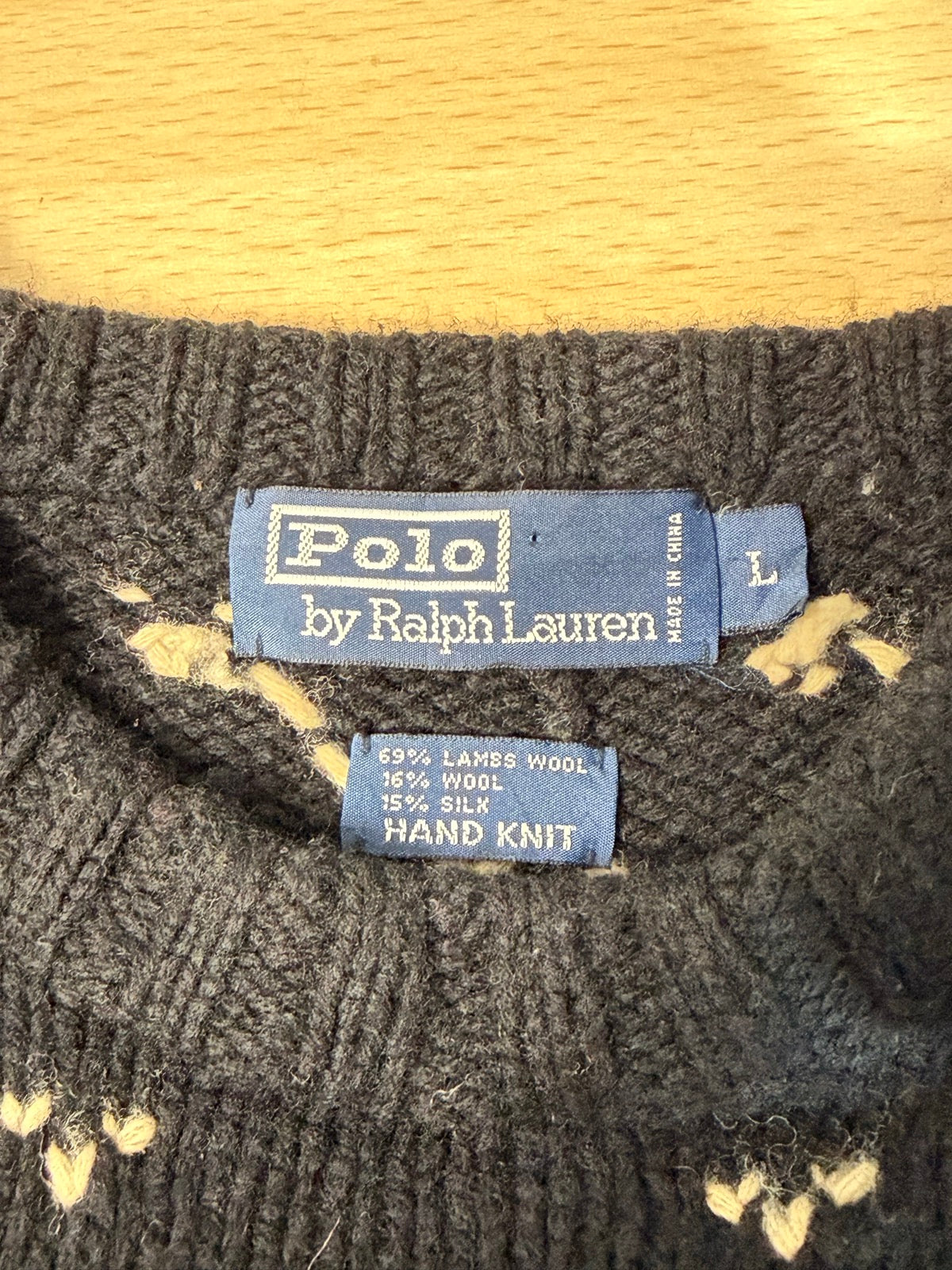 00's Polo by Ralph Lauren「フェアアイル柄 」ハンドニット