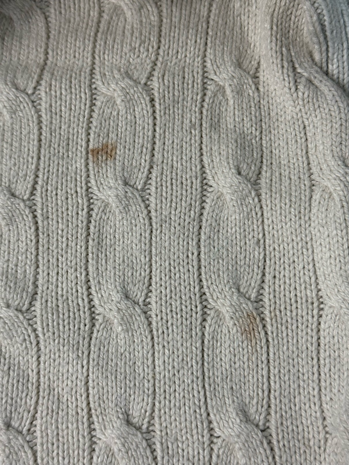 00's Polo by Ralph Lauren「Tussah Silk」ケーブルハーフジップニット