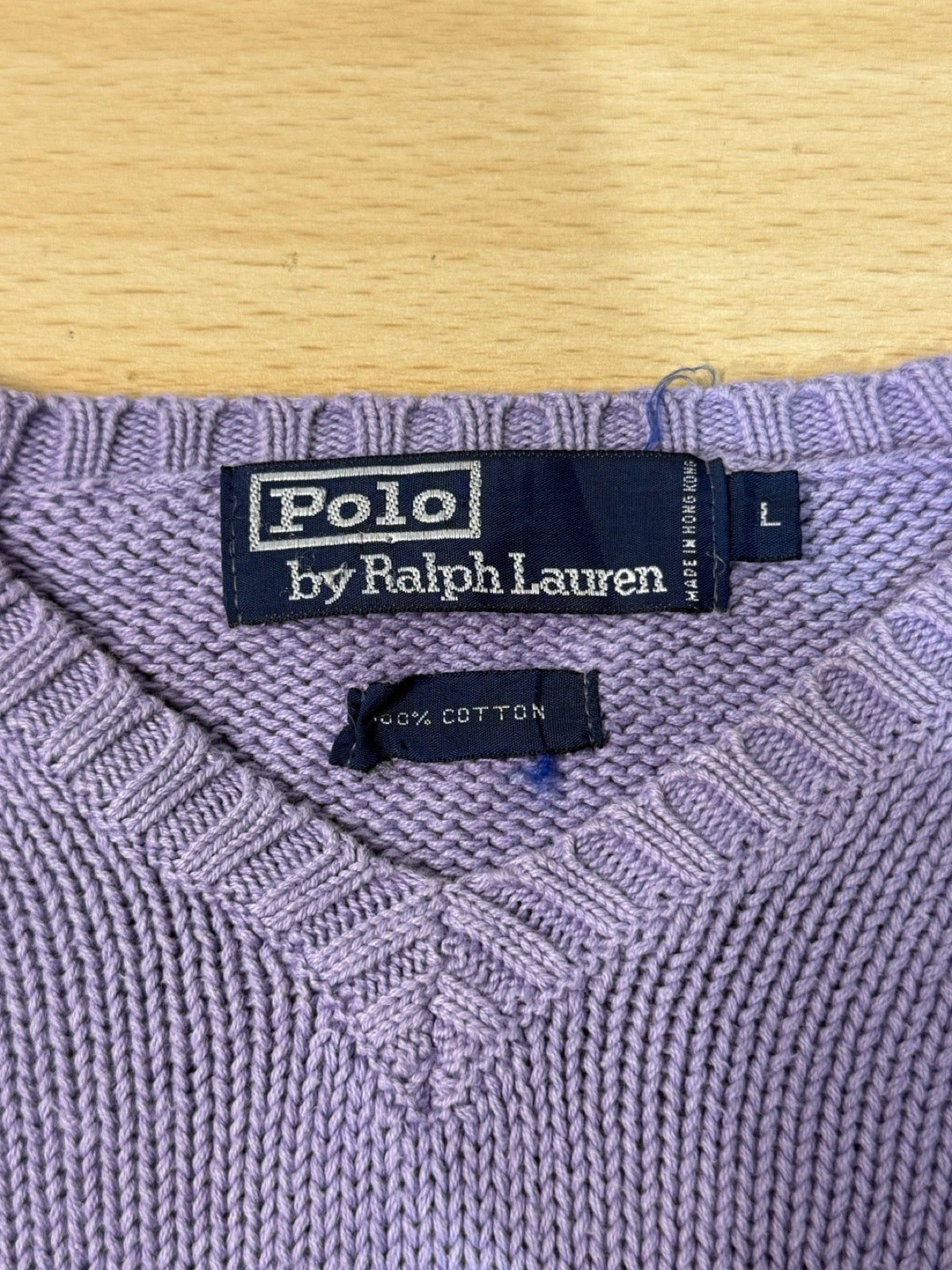 00's Polo by Ralph Lauren「Pastel Multi-Stripe」Vネックニット