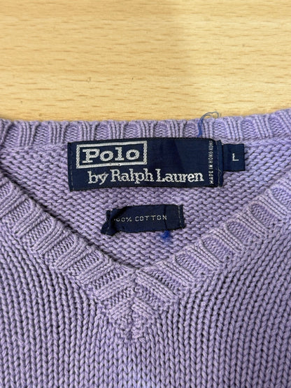 00's Polo by Ralph Lauren「Pastel Multi-Stripe」Vネックニット