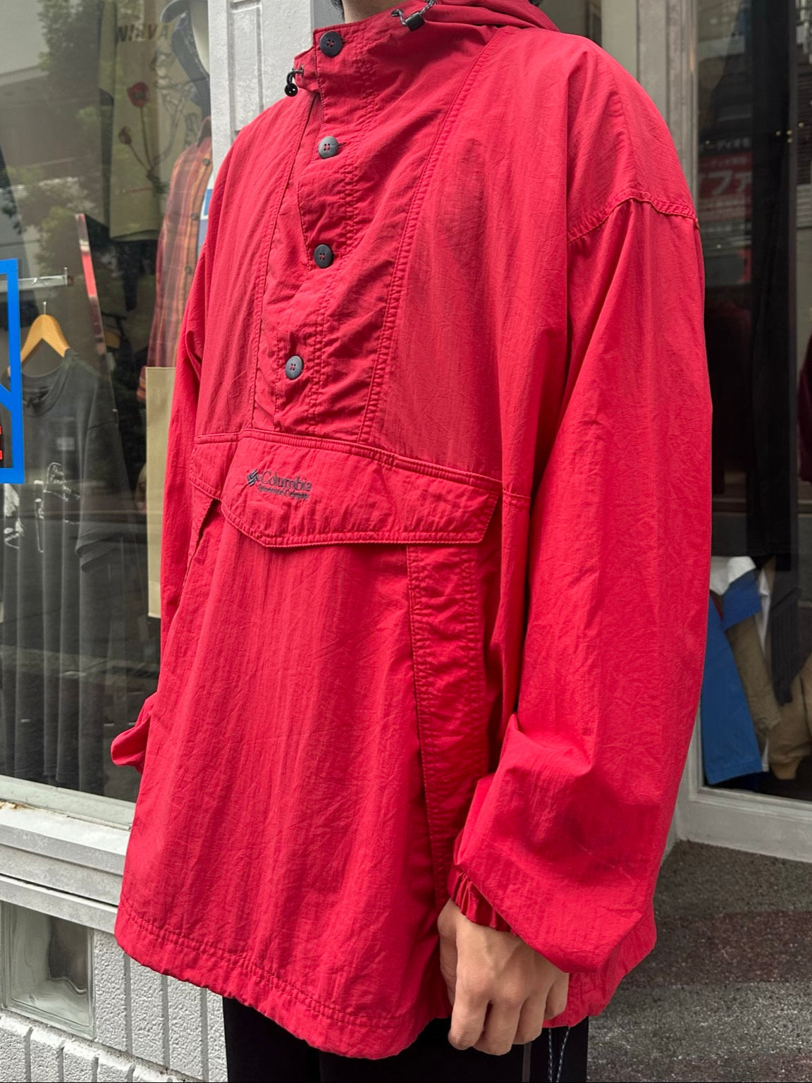 90's COLUMBIA ナイロンアノラックパーカー