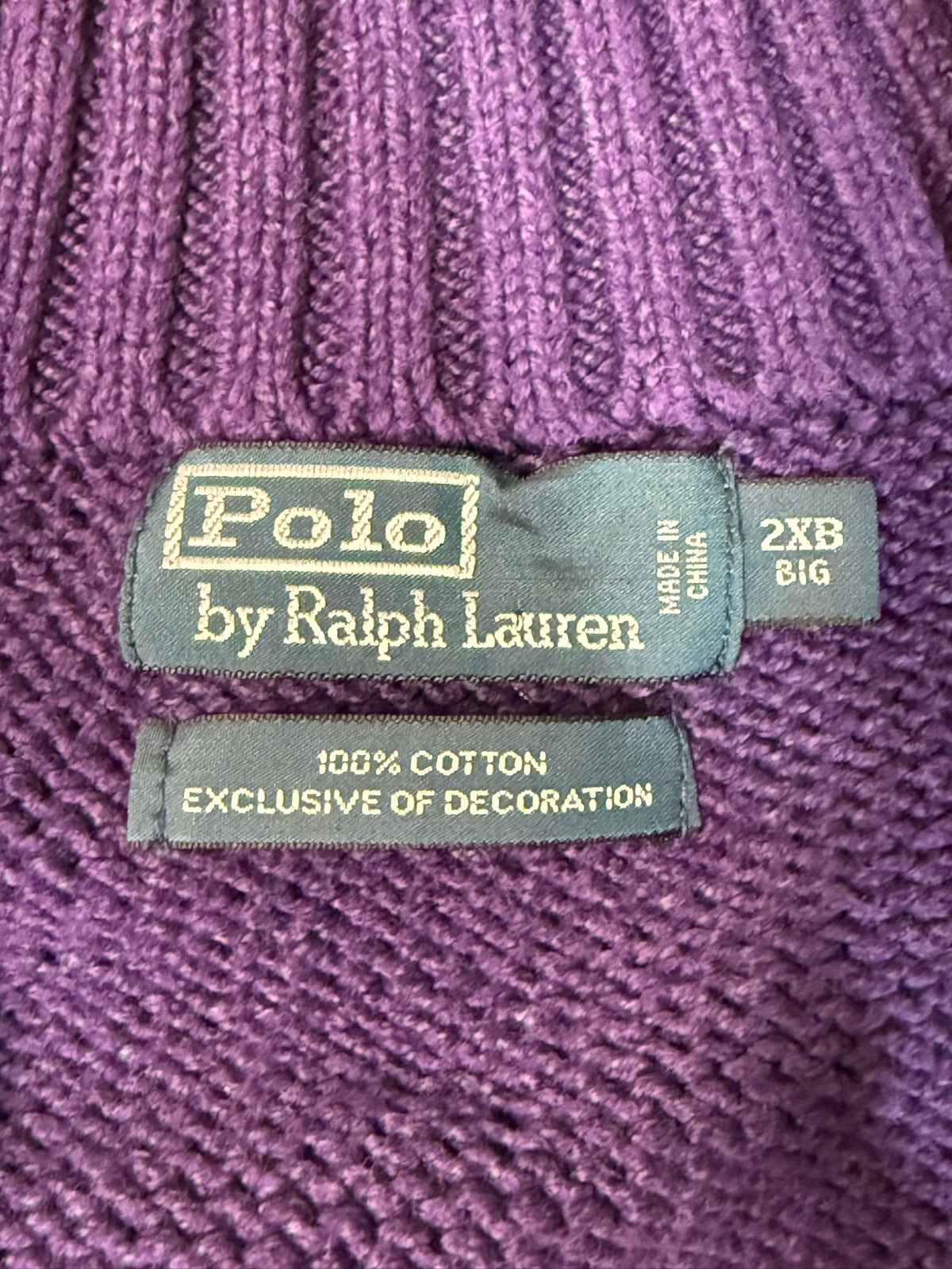 00's「Polo by Ralph Lauren」ハーフジップニット
