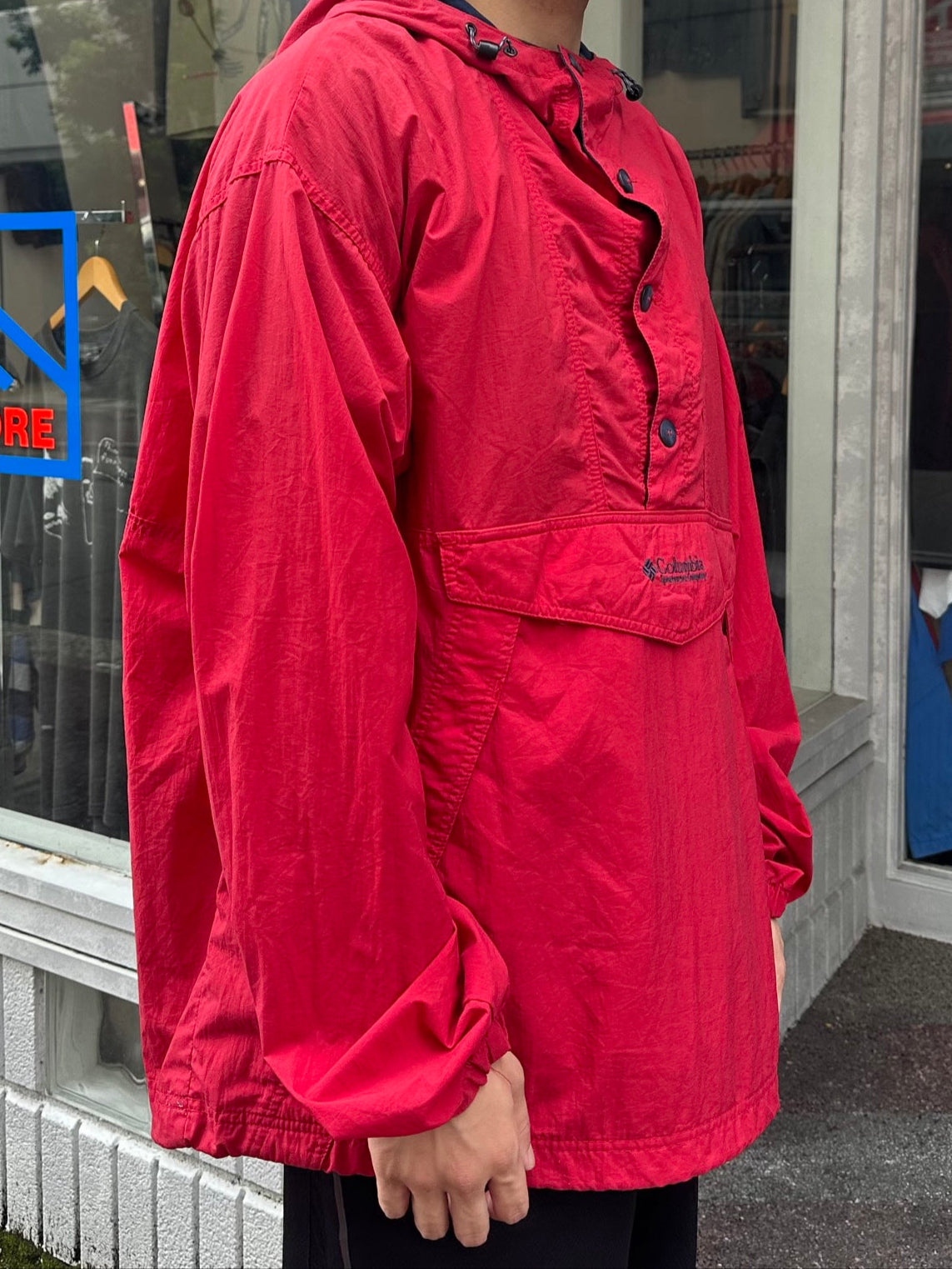 90's COLUMBIA ナイロンアノラックパーカー
