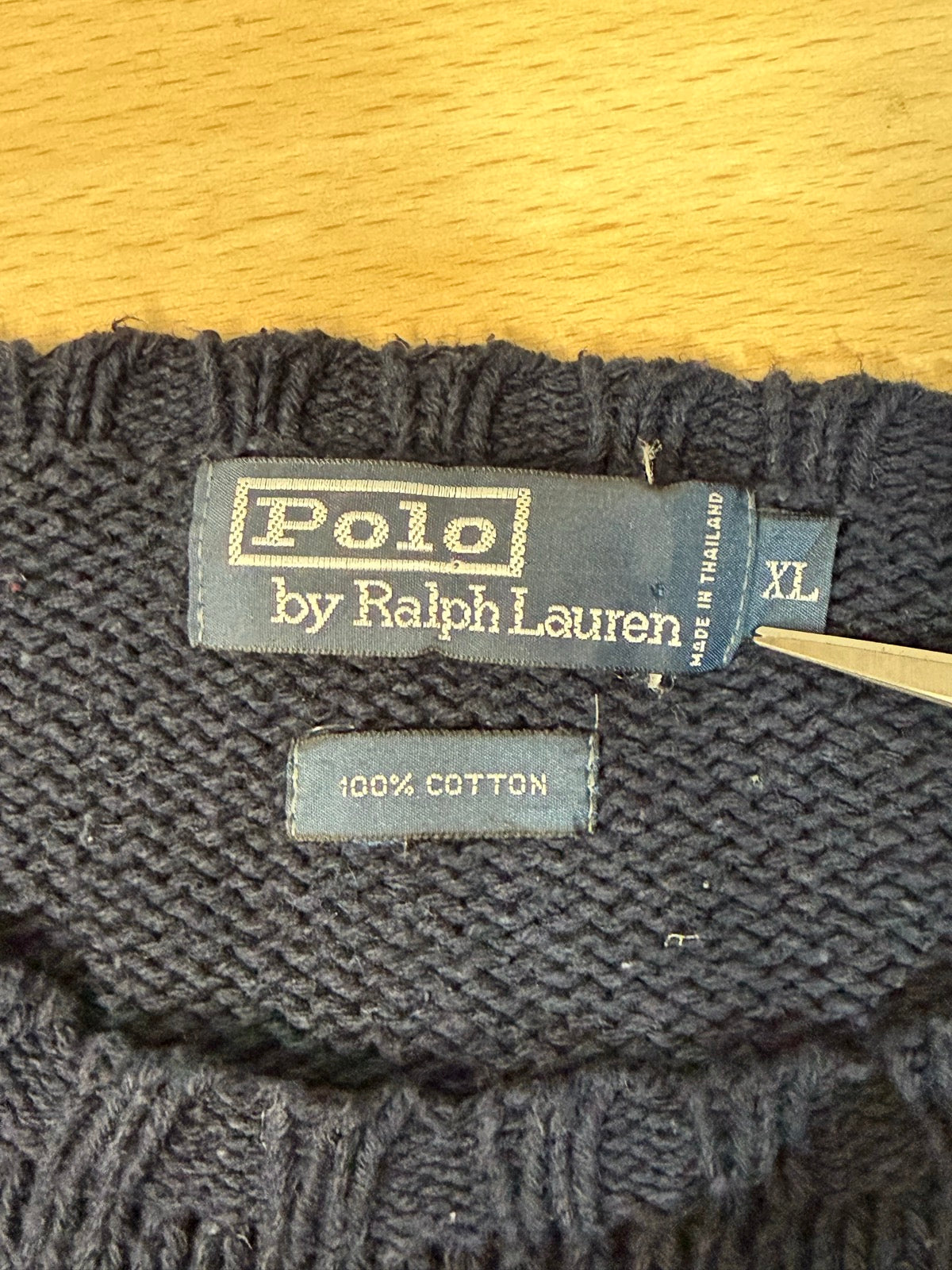 00's「Polo Ralph Lauren」ワンポイントニット