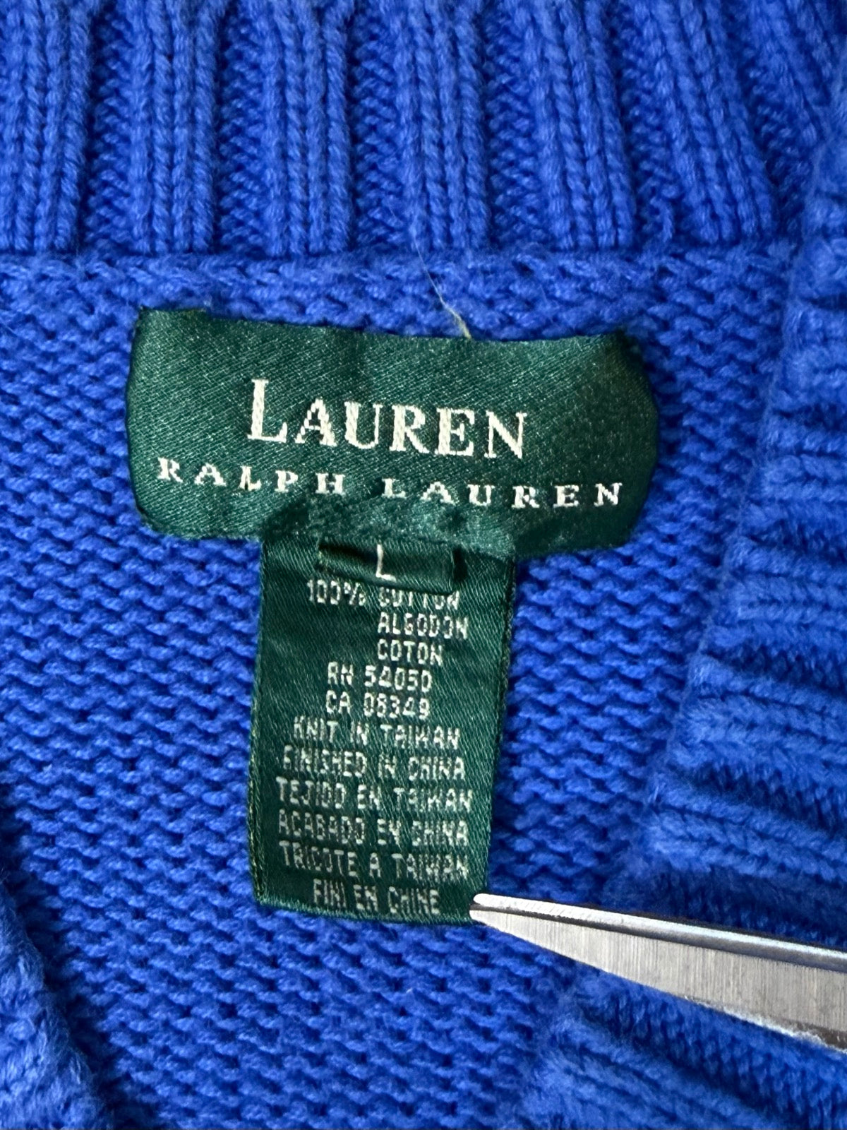 90's「Lauren Ralph Lauren」Vネックニット