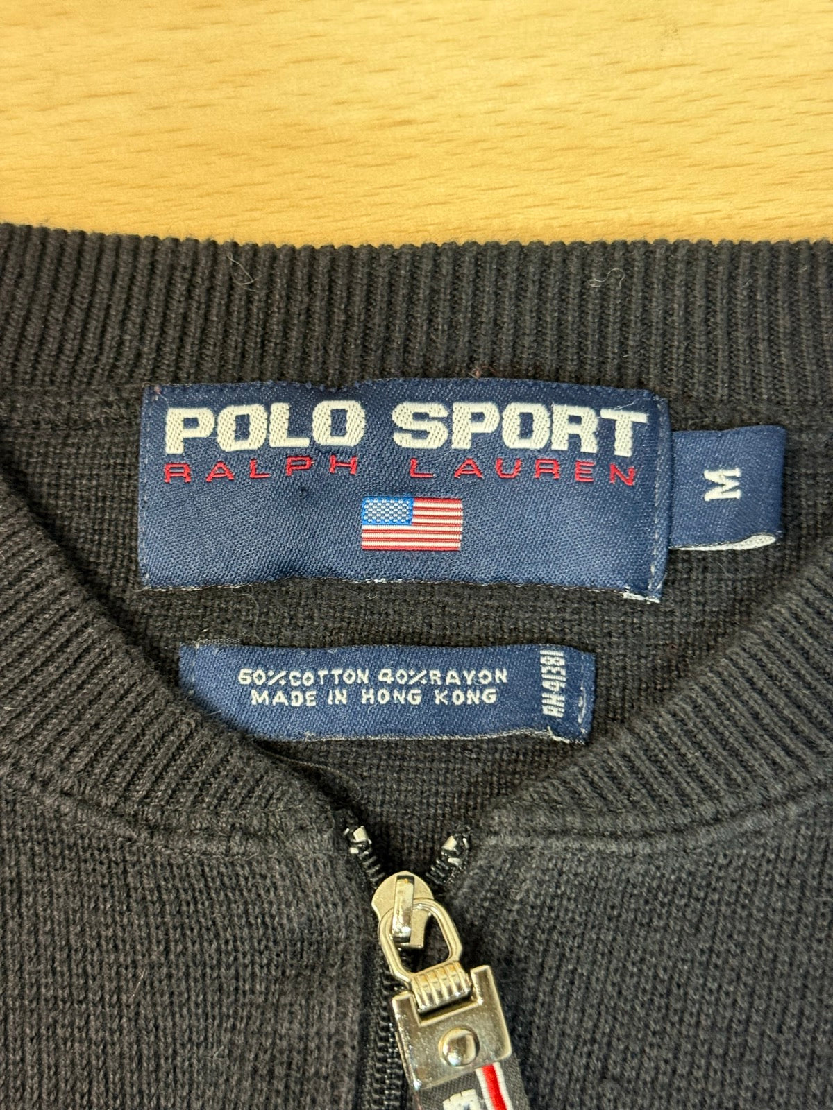 90's「Polo Sport by Ralph Lauren」ハーフジップニット