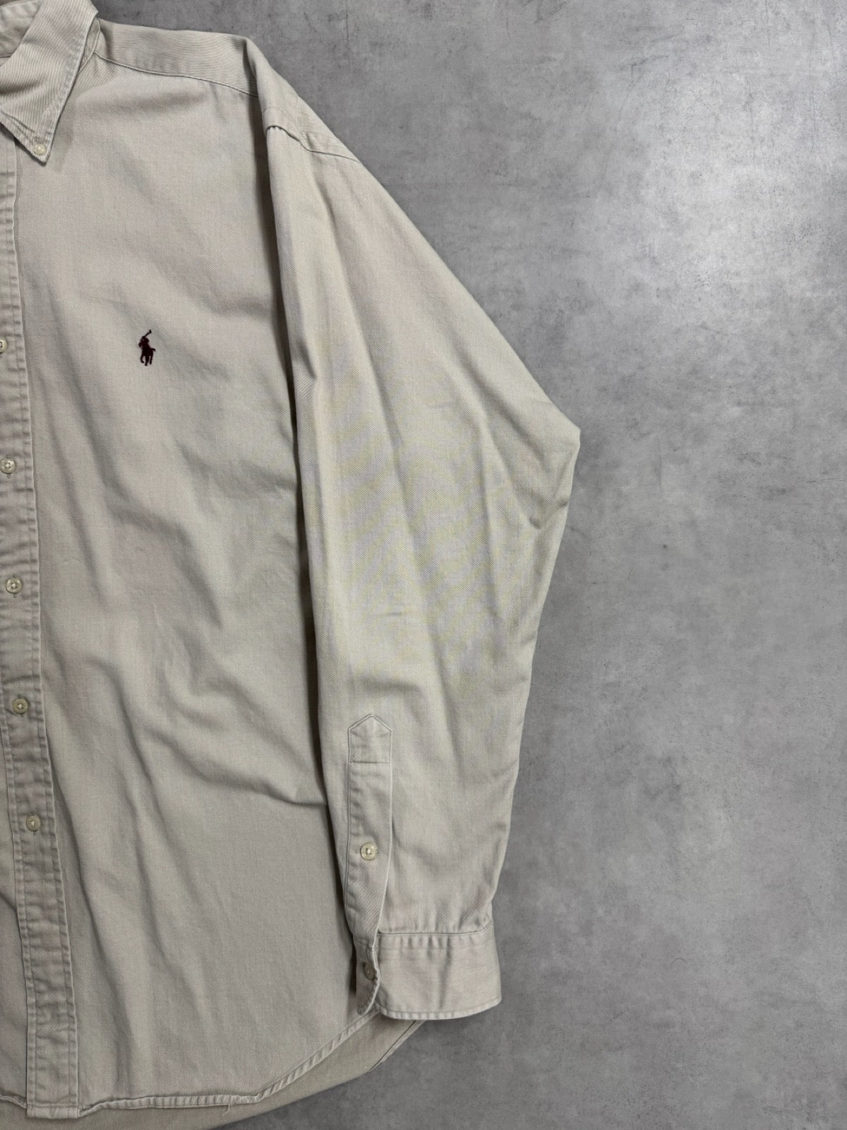 90’s RALPH LAUREN 「100％COTTON」ボタンダウンシャツ