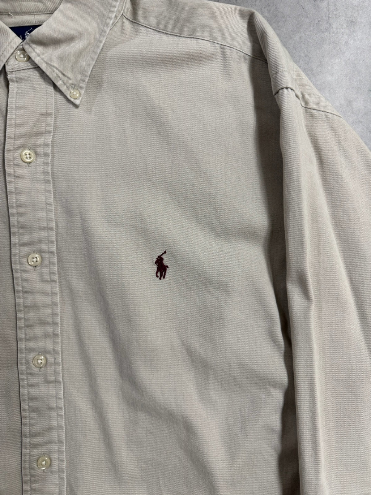 90’s RALPH LAUREN 「100％COTTON」ボタンダウンシャツ