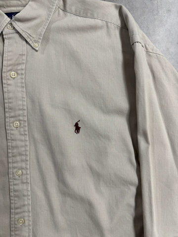 90’s RALPH LAUREN 「100％COTTON」ボタンダウンシャツ